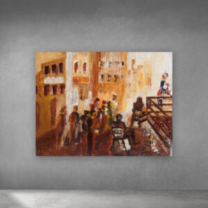 Acrylic on Canvas - At the Corniche